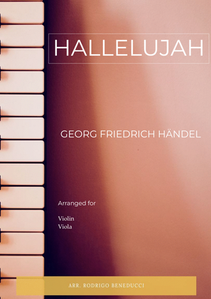 Book cover for HALLELUJAH - HANDEL - VIOLIN & VIOLA