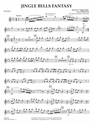 Jingle Bells Fantasy (arr. John Wasson) - Flute 2