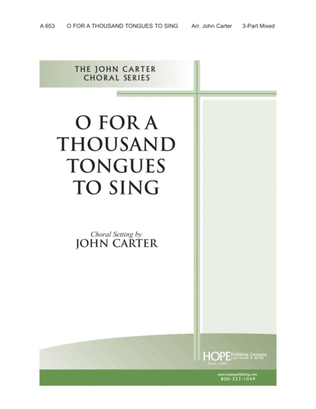 Book cover for O for a Thousand Tongues to Sing