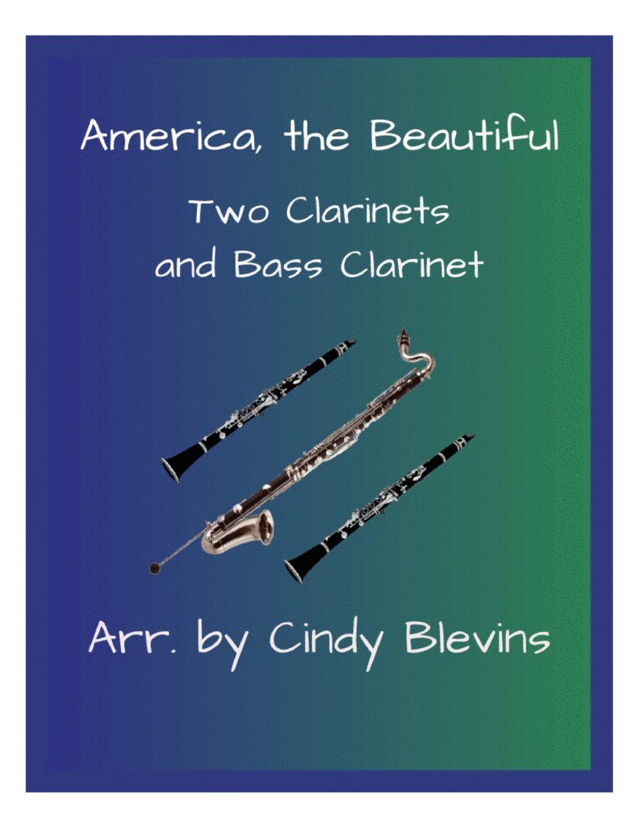 America, the Beautiful, for Two Clarinets and Bass Clarinet image number null