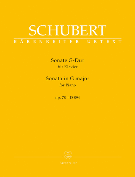 Franz Schubert : Sonata for Pianoforte in G Major, Op. 78, D. 894