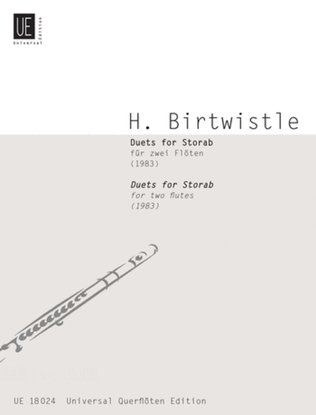 Book cover for Duets For Storab, 2 Flutes