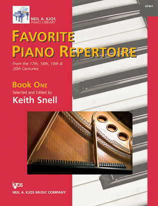 Book cover for Favorite Piano Repertoire, Book One