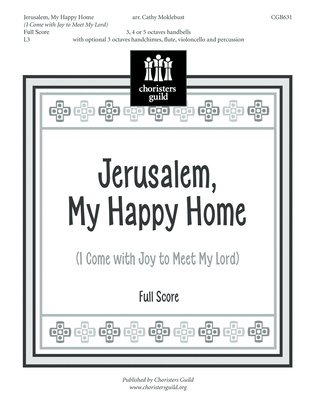 Book cover for Jerusalem, My Happy Home - Full Score and Reproducible Parts