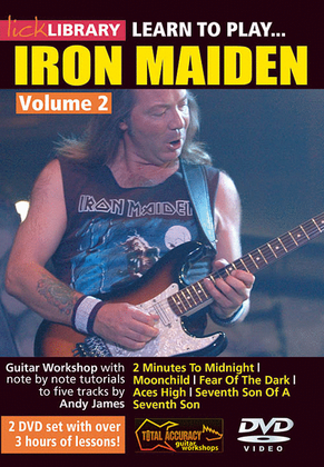 Book cover for Learn to Play Iron Maiden