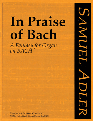 Book cover for In Praise of Bach