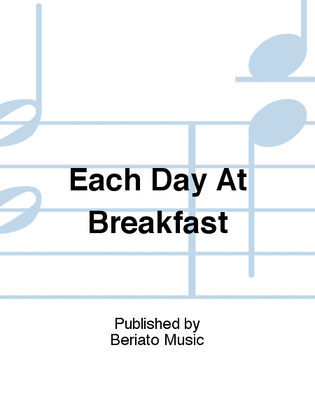 Book cover for Each Day At Breakfast