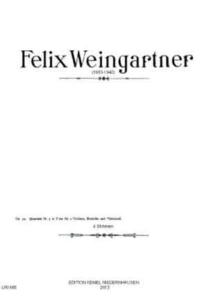 Book cover for Quartett Nr. 3 in F dur
