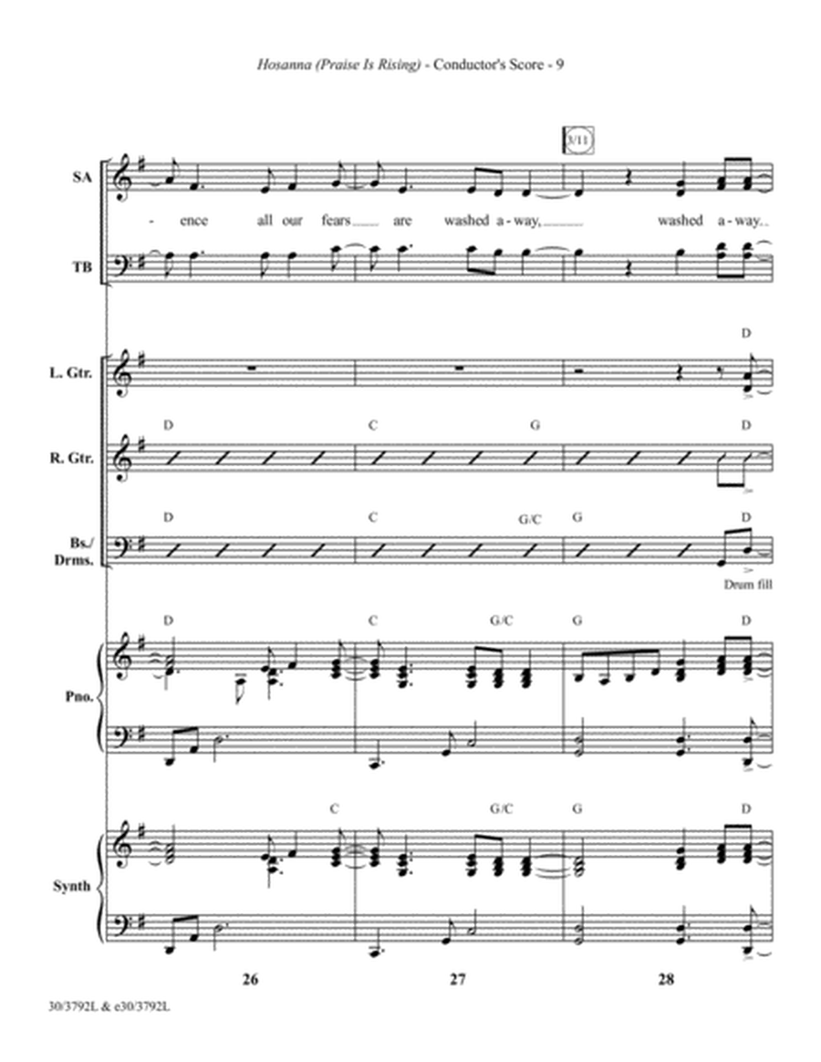 Hosanna - Rhythm Score and Parts