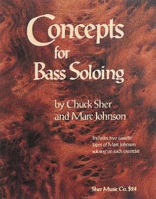 Book cover for Concepts for Bass Soloing