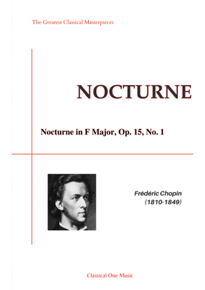 Book cover for Chopin - Nocturne in F Major, Op. 15, No. 1