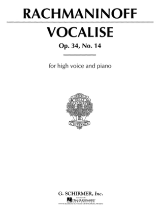 Book cover for Vocalise Op. 34, No. 14