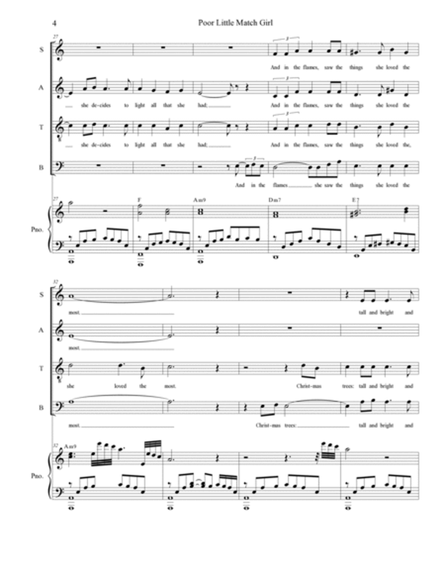 Poor Little Match Girl (SATB) image number null