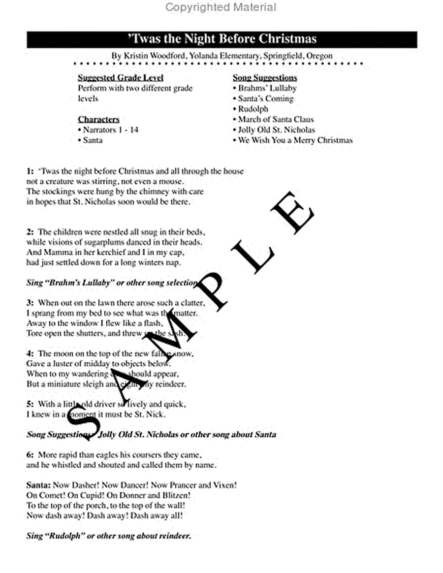 Holiday Concert Scripts, Volume 1