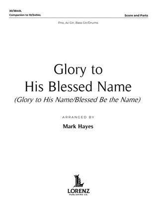 Book cover for Glory to His Blessed Name - Downloadable Rhythm Score and Parts