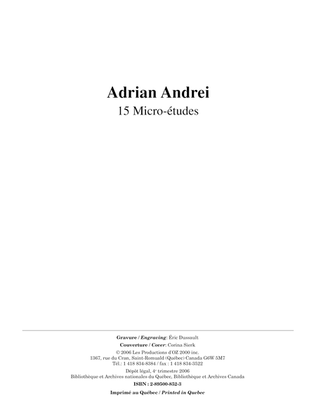 Book cover for 15 Micro-études