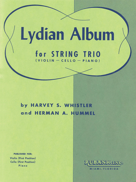 Violin, Cello And Piano - Lydian Album (Complete, String Parts And Piano)