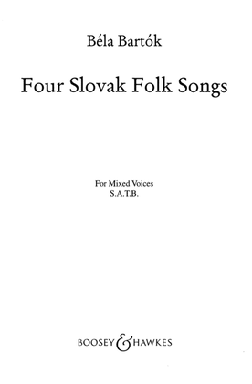 Book cover for Four Slovak Folk Songs