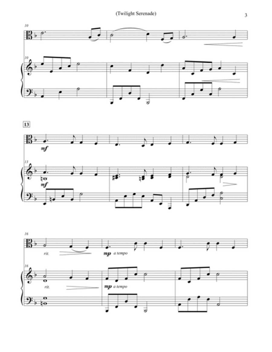 Twilight Serenade - Viola & Piano image number null