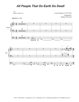 All People That On Earth Do Dwell (2-part choir - (TB) (Choir/Vocal score)