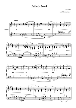 Book cover for Scriabin Prelude Op.11 No.4