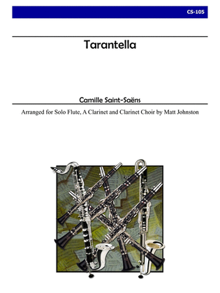 Book cover for Tarantella, Op. 6 for Clarinet Choir