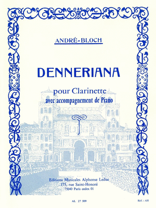 Book cover for Denneriana (clarinet And Piano)