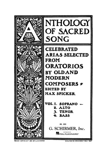 Anthology of Sacred Song - Volume 1