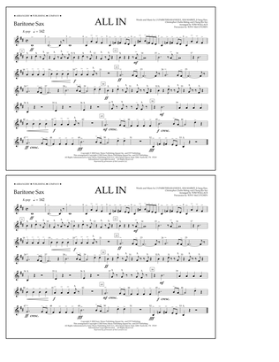 Book cover for ALL IN (arr. Tom Wallace) - Baritone Sax