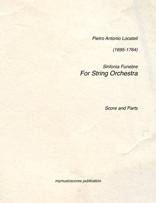 Book cover for Locotelli Sinfonia Funebre for String Orchestra