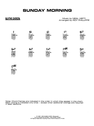 Sunday Morning: Guitar Chords