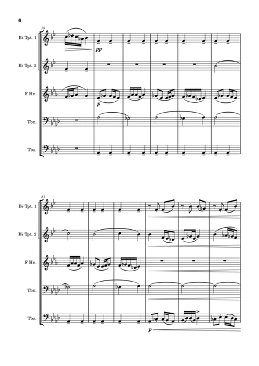 New World Symphony - Antonín Dvořák - Brass Quintet image number null