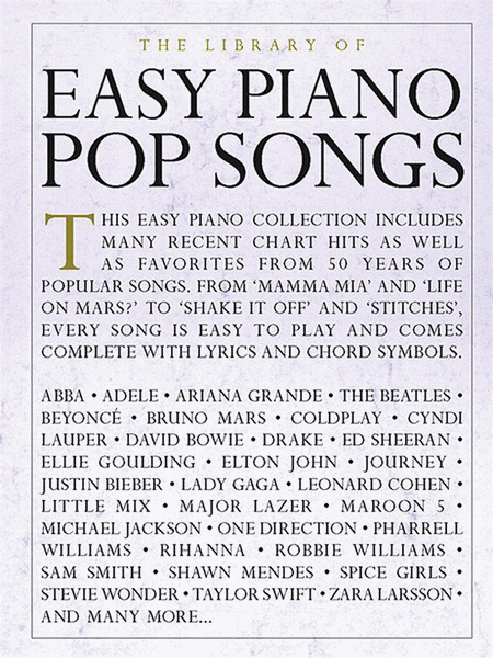 The Library of Easy Piano Pop Songs