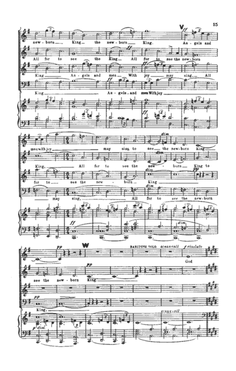 Fantasia on Christmas Carols (Choral Score)