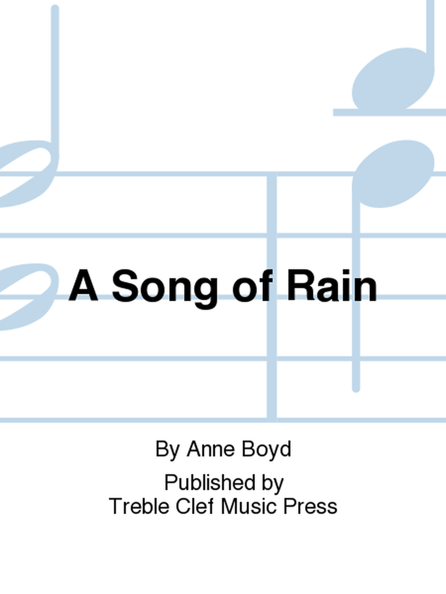 A Song of Rain SSA - Sheet Music