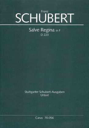 Book cover for Salve Regina in F major