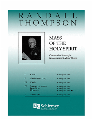 Book cover for Mass of the Holy Spirit: 6. Hosanna