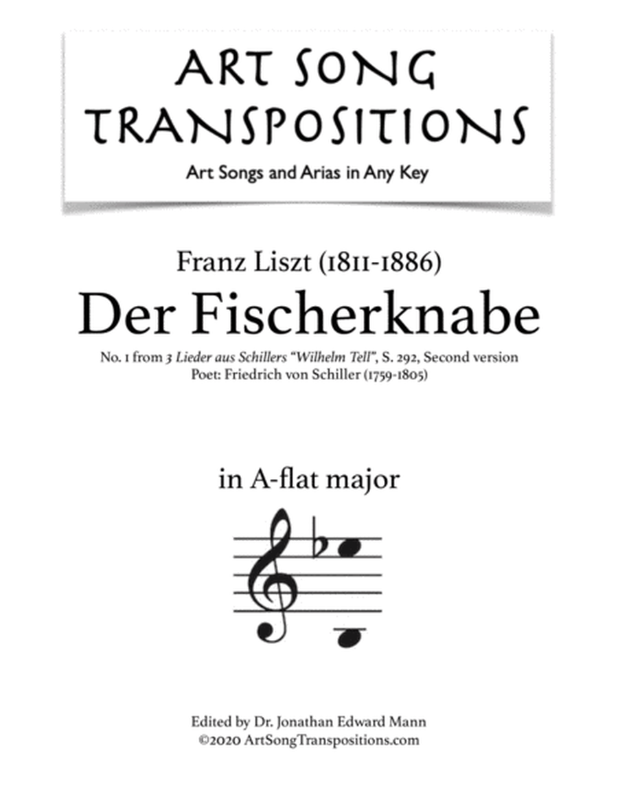 LISZT: Der Fischerknabe, S. 292 (transposed to A-flat major)