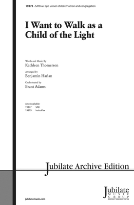 Book cover for I Want to Walk As a Child of the Light