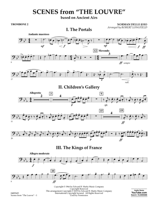 Book cover for Scenes from the Louvre (arr. Robert Longfield) - Trombone 2
