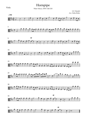 Book cover for Hornpipe (G.F. Handel HWV 348-350) for Viola Solo
