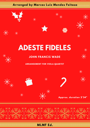 Book cover for Adeste Fideles - Viola Quartet