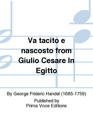 Book cover for Va tacito e nascosto from Giulio Cesare In Egitto