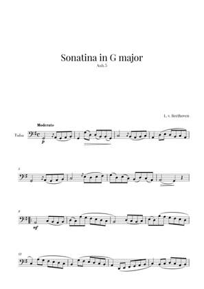 Book cover for Beethoven - Sonatina in G Major (for Tuba)