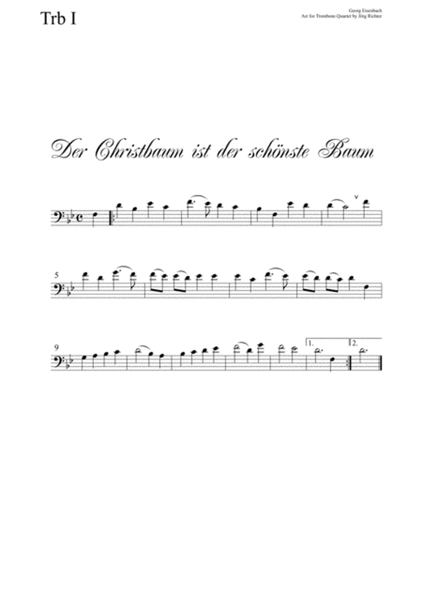 The Christmas tree is the most beautiful tree for Trombone Quartet image number null