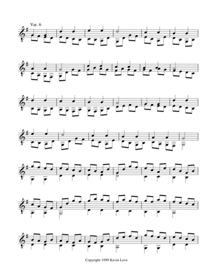 Twinkle, Twinkle Little Star - Progressive Variations for Guitar image number null