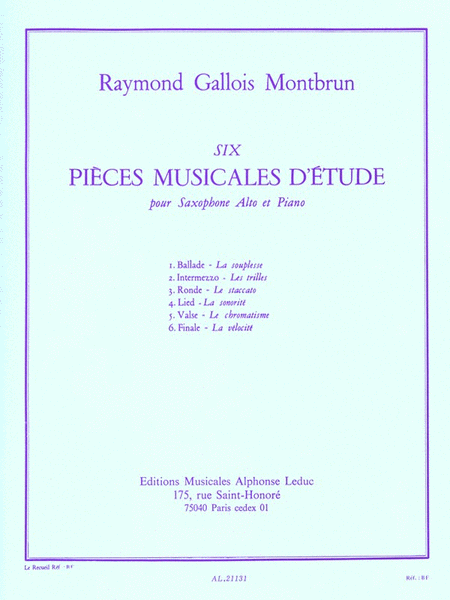 Six Pieces Musicales D