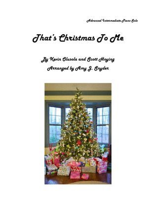 Book cover for That's Christmas To Me