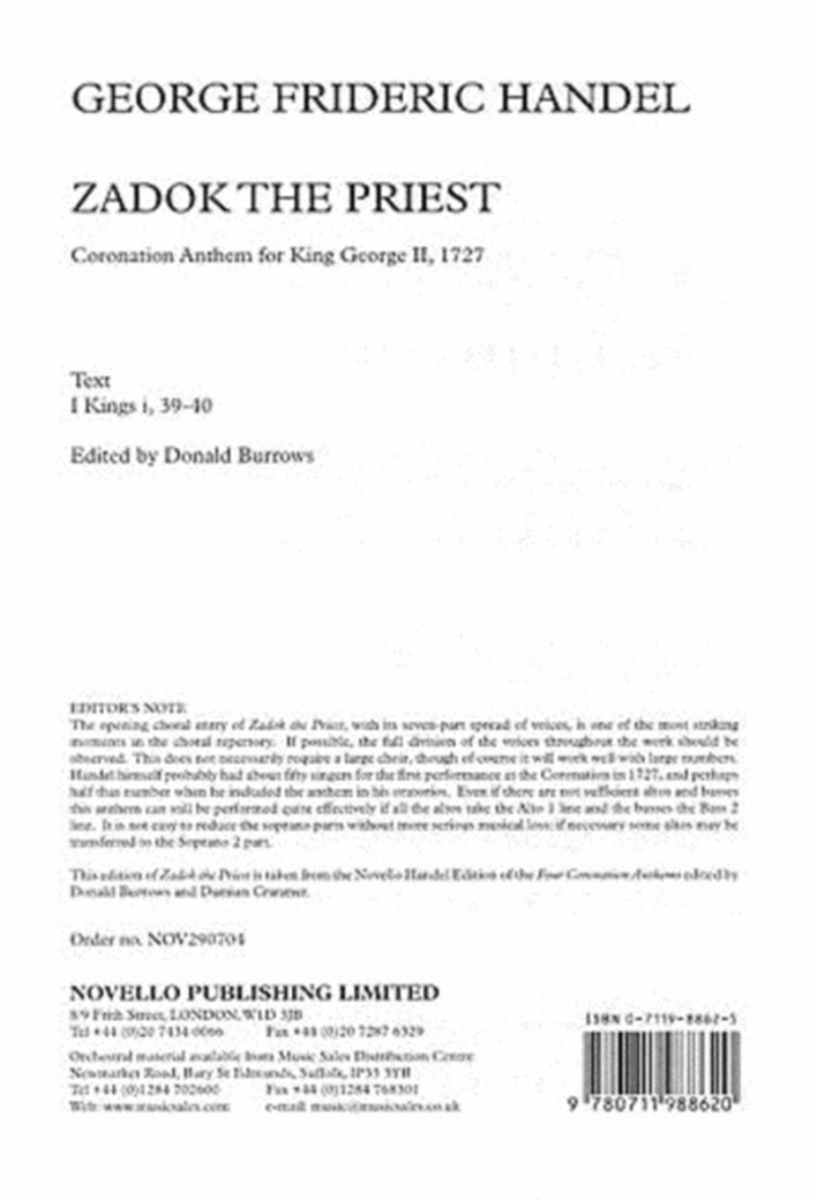 Handel Zadok The Priest Ssaatbb