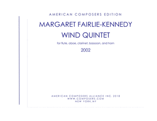 Book cover for [Fairlie-Kennedy] Wind Quintet